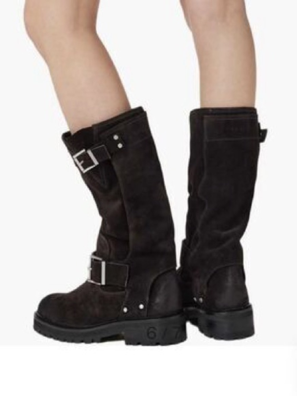 All Saints Tay Biker Suede Boots.  Size 8 NWOT